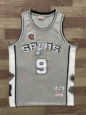 NBA 9 Tony Parker Spurs Hall of Fame Maillot grey